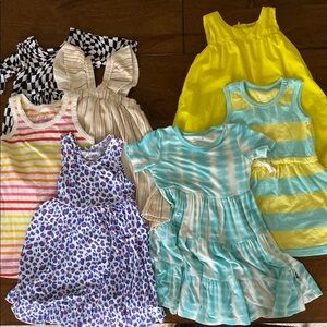 Lot of 7 size 2 toddler girl dresses - Kyte, Millie and Roo, Primary and more!